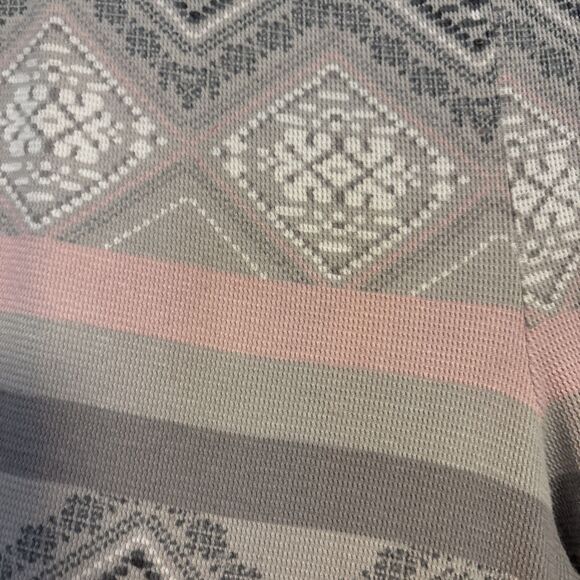 Victoria Secret Fair Isle Thermal Waffle Cozy Legging Lounge Pajama Pant, size L - Picture 6 of 8